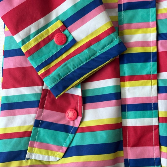 CARTER’S Striped Fleece Lined Hooded Transition Spring Fall Jacket Size 5 - Picture 5 of 7